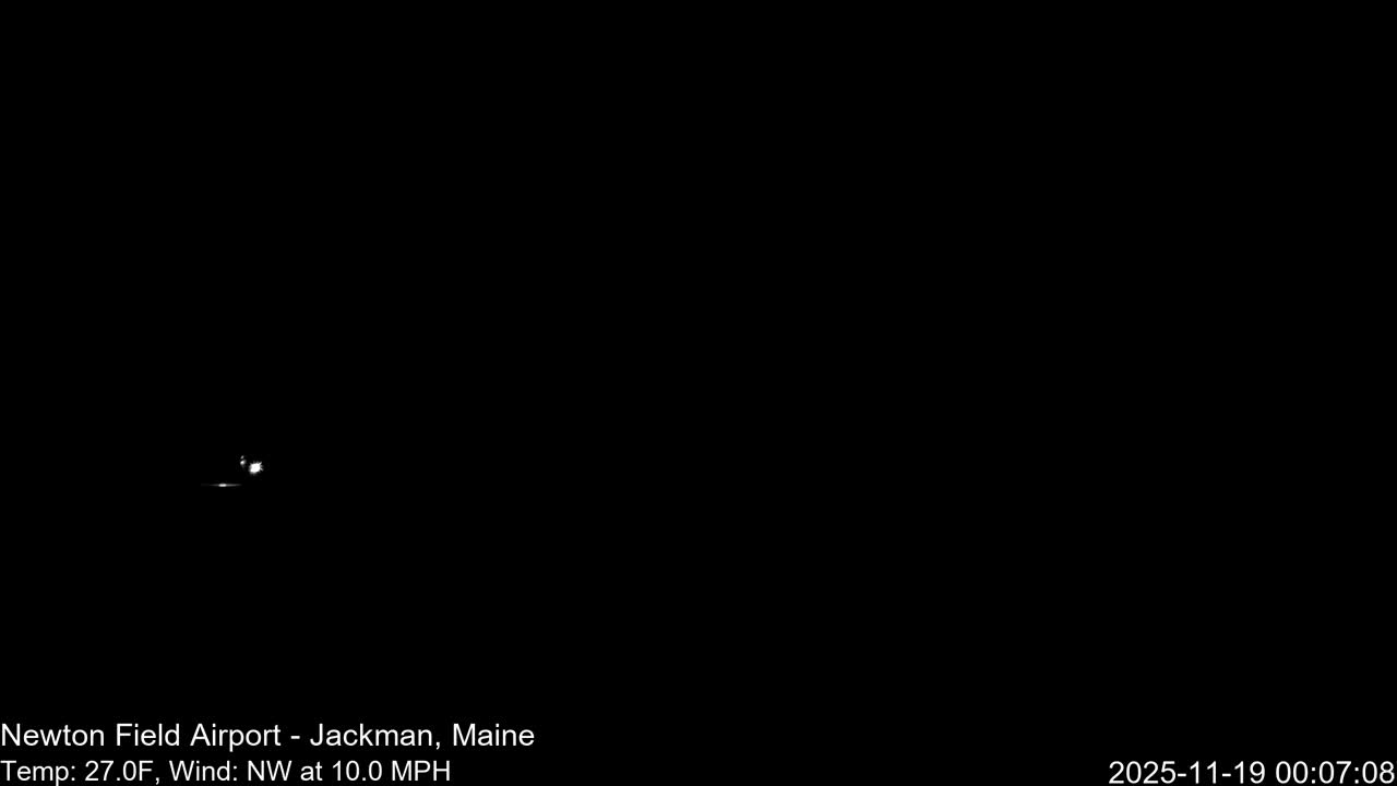 Jackman, Newton Field Airport towards East Live Cam 59B - Jackman, Somerset, Maine, USA