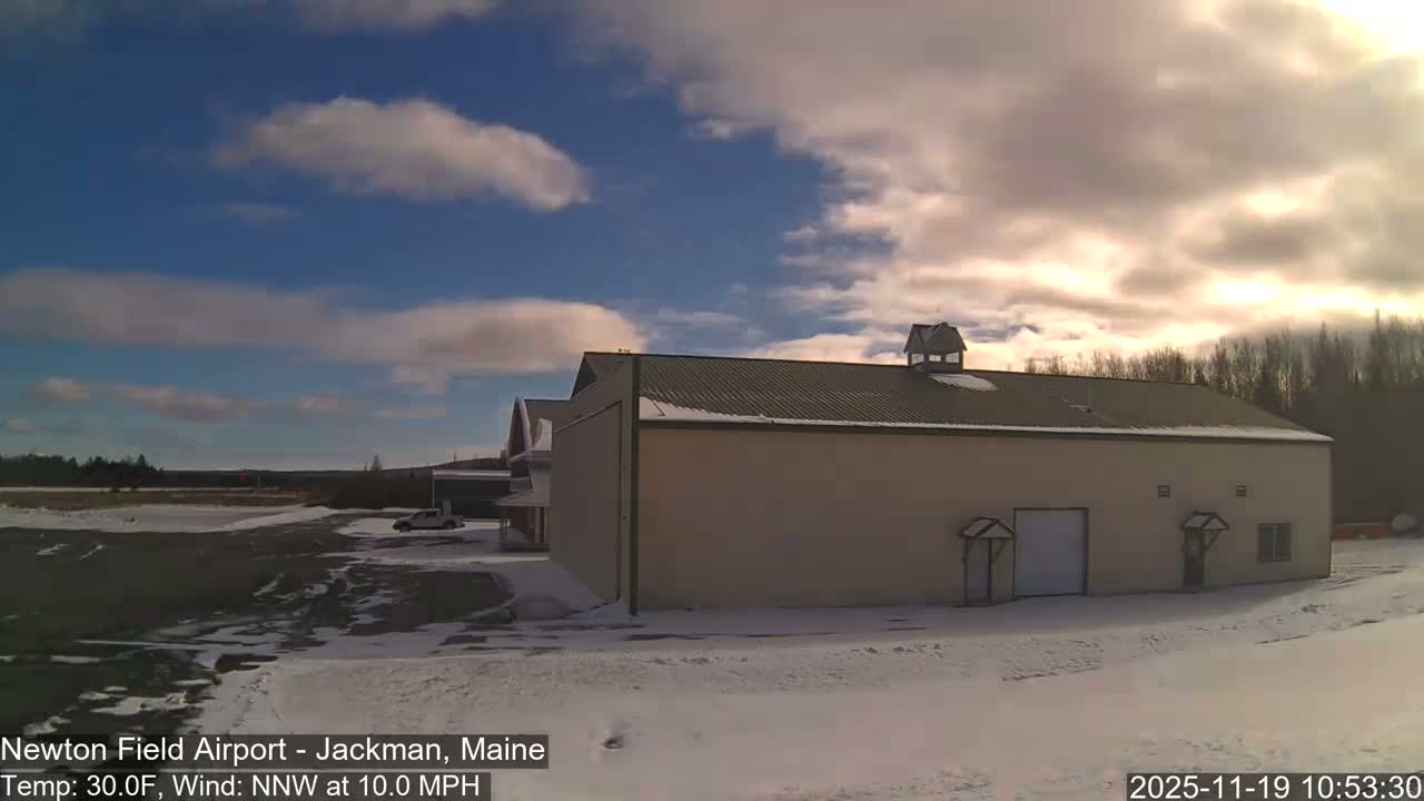 Jackman, Newton Field Airport towards East Live Cam 59B - Jackman, Somerset, Maine, USA
