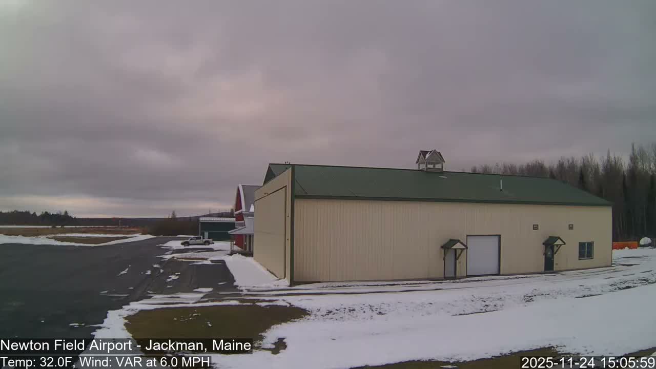 Jackman, Newton Field Airport towards East Live Cam 59B - Jackman, Somerset, Maine, USA