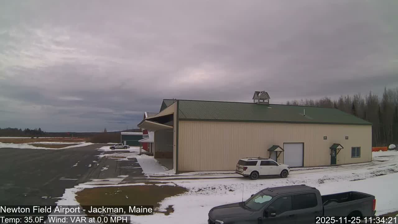 Jackman, Newton Field Airport towards East Live Cam 59B - Jackman, Somerset, Maine, USA