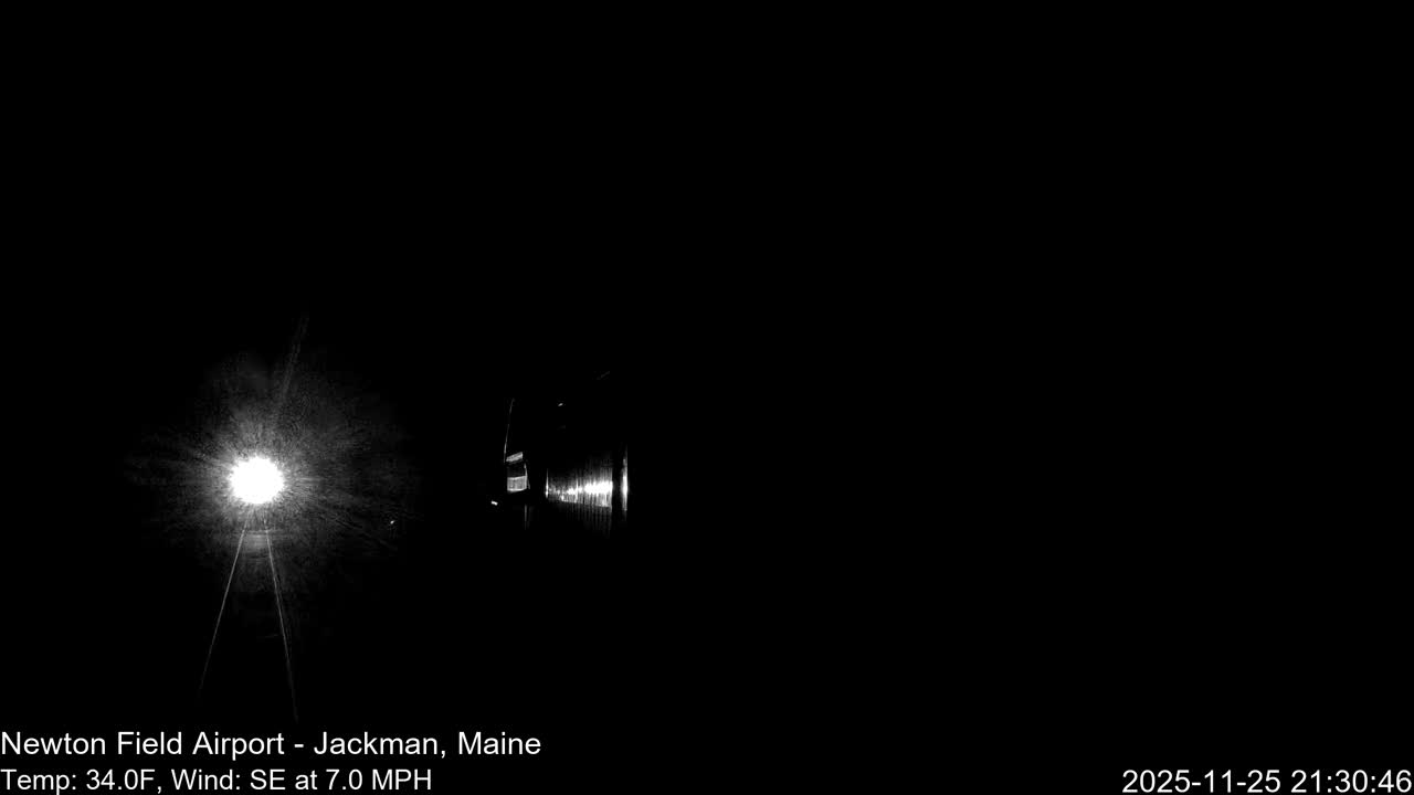 Jackman, Newton Field Airport towards East Live Cam 59B - Jackman, Somerset, Maine, USA