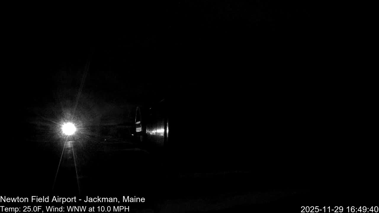 Jackman, Newton Field Airport towards East Live Cam 59B - Jackman, Somerset, Maine, USA