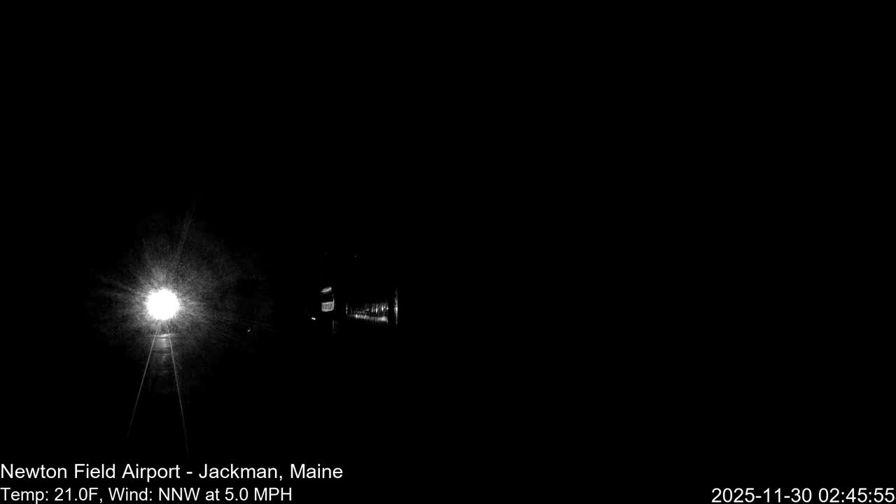 Jackman, Newton Field Airport towards East Live Cam 59B - Jackman, Somerset, Maine, USA