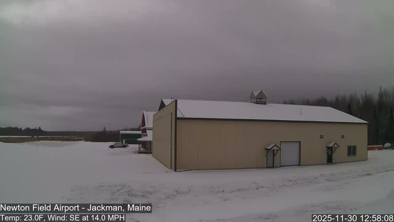 Jackman, Newton Field Airport towards East Live Cam 59B - Jackman, Somerset, Maine, USA