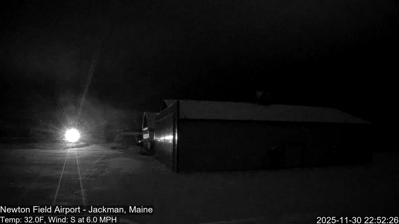 Jackman, Newton Field Airport towards East Live Cam 59B - Jackman, Somerset, Maine, USA