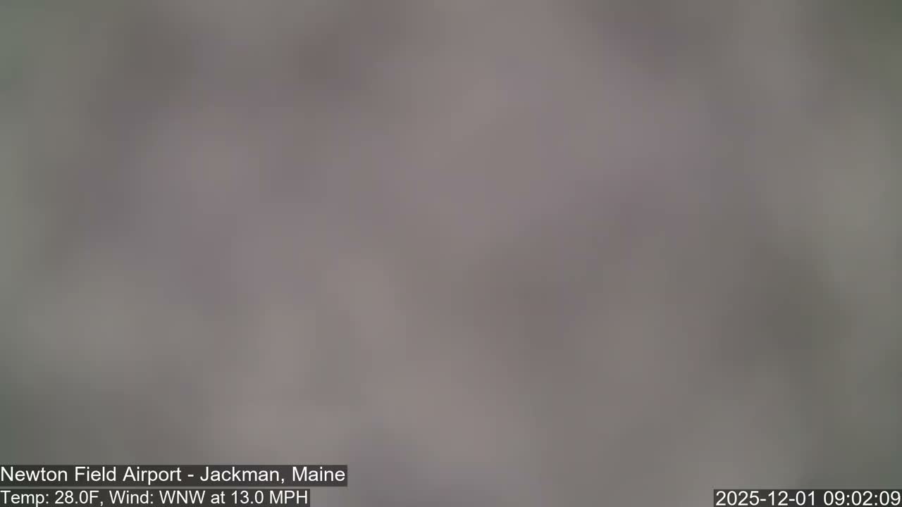 Jackman, Newton Field Airport towards East Live Cam 59B - Jackman, Somerset, Maine, USA
