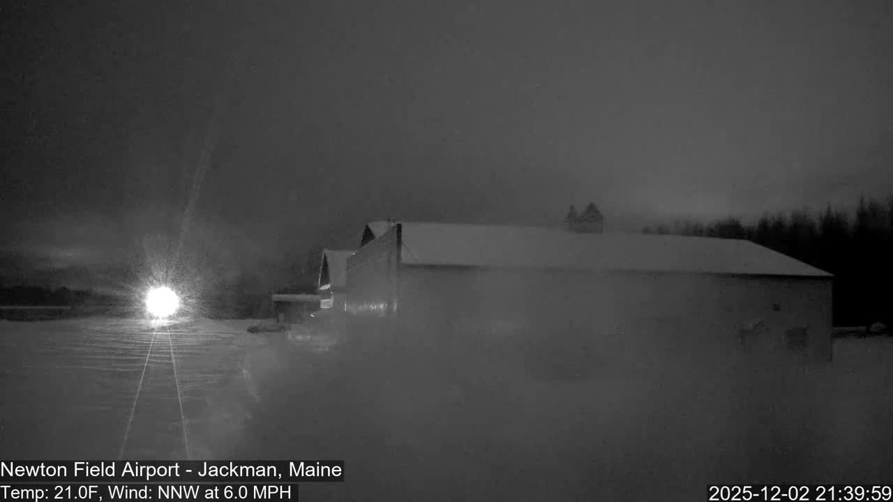 Jackman, Newton Field Airport towards East Live Cam 59B - Jackman, Somerset, Maine, USA