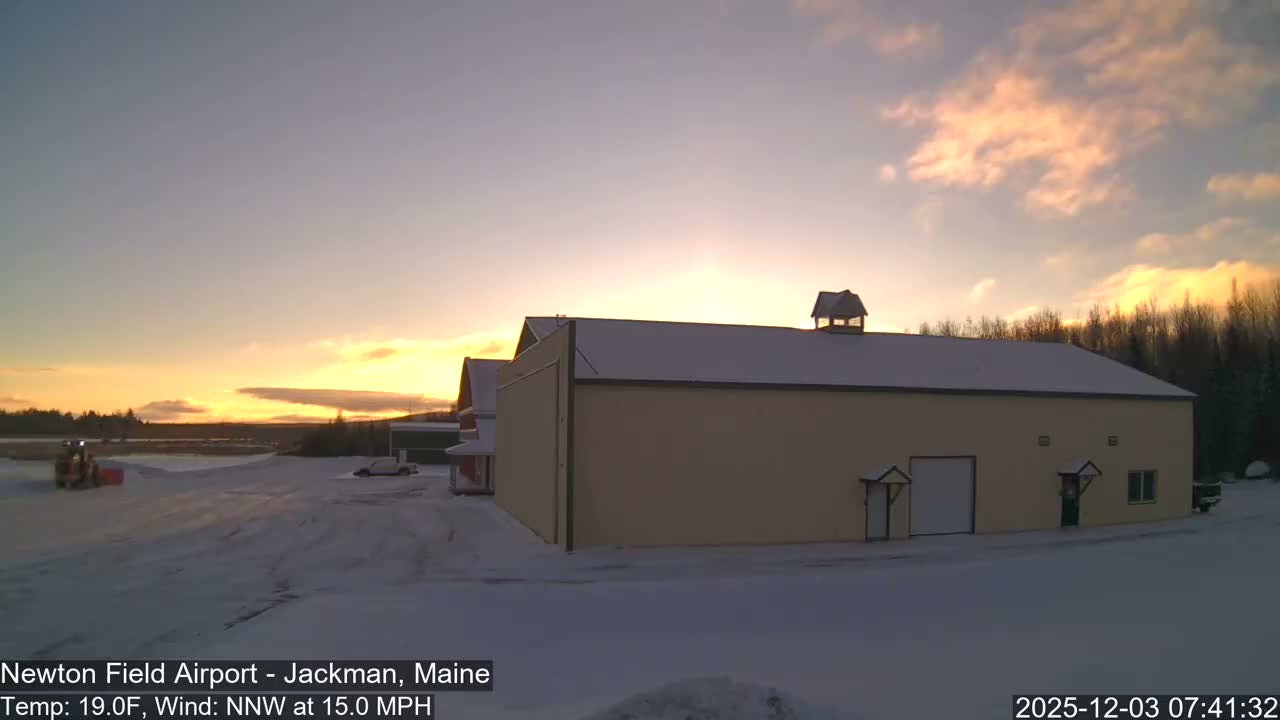 Jackman, Newton Field Airport towards East Live Cam 59B - Jackman, Somerset, Maine, USA