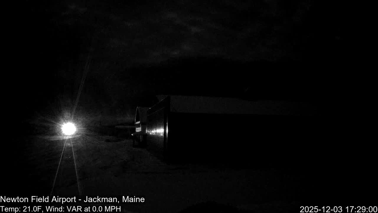Jackman, Newton Field Airport towards East Live Cam 59B - Jackman, Somerset, Maine, USA