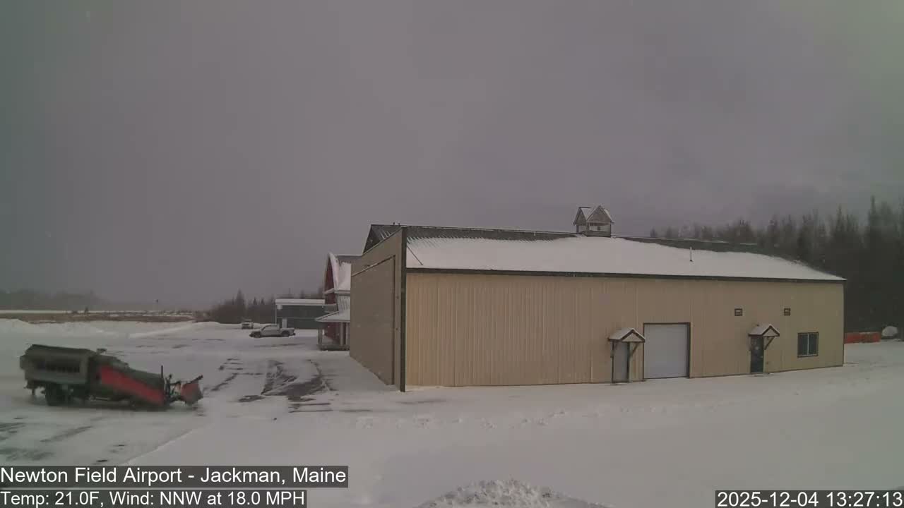 Jackman, Newton Field Airport towards East Live Cam 59B - Jackman, Somerset, Maine, USA