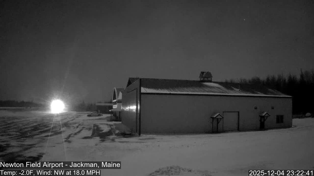 Jackman, Newton Field Airport towards East Live Cam 59B - Jackman, Somerset, Maine, USA