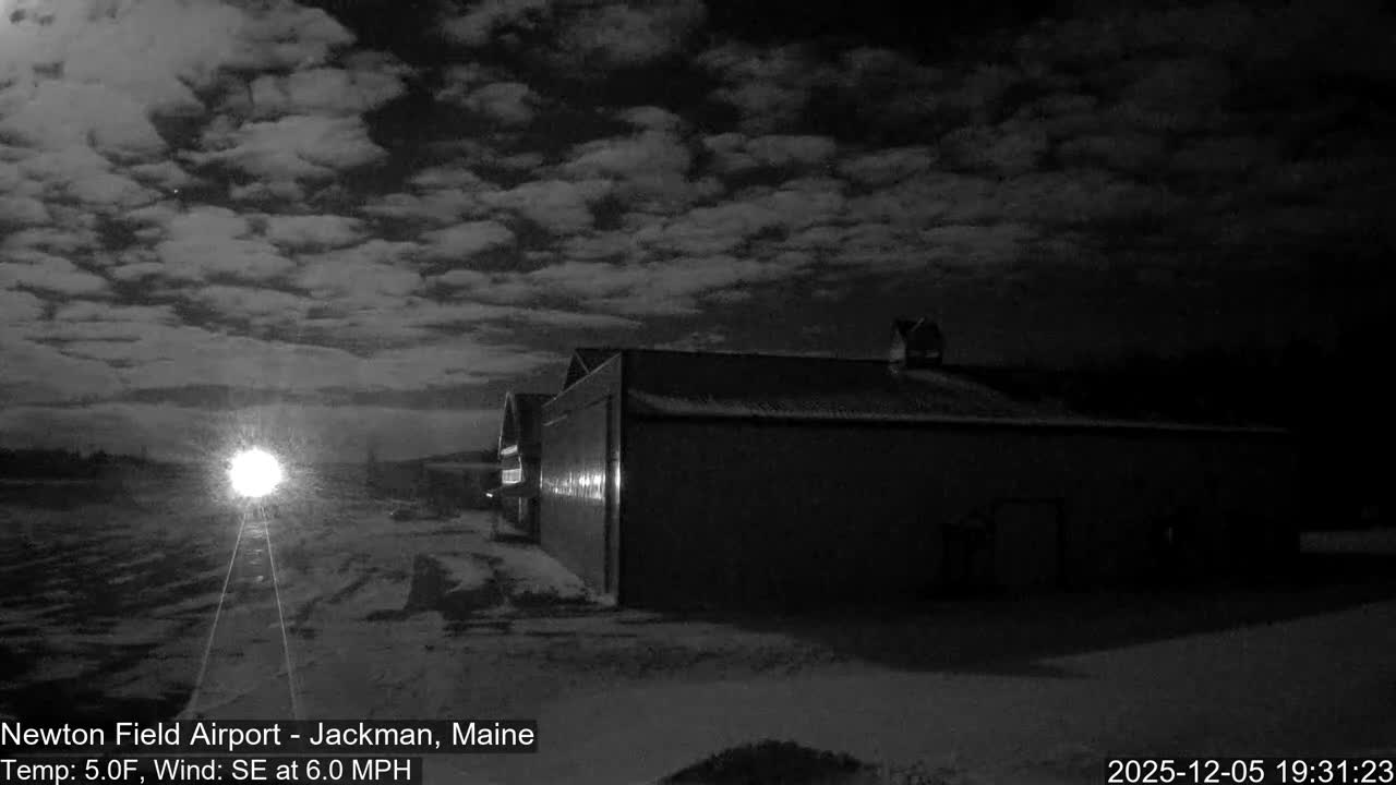 Jackman, Newton Field Airport towards East Live Cam 59B - Jackman, Somerset, Maine, USA