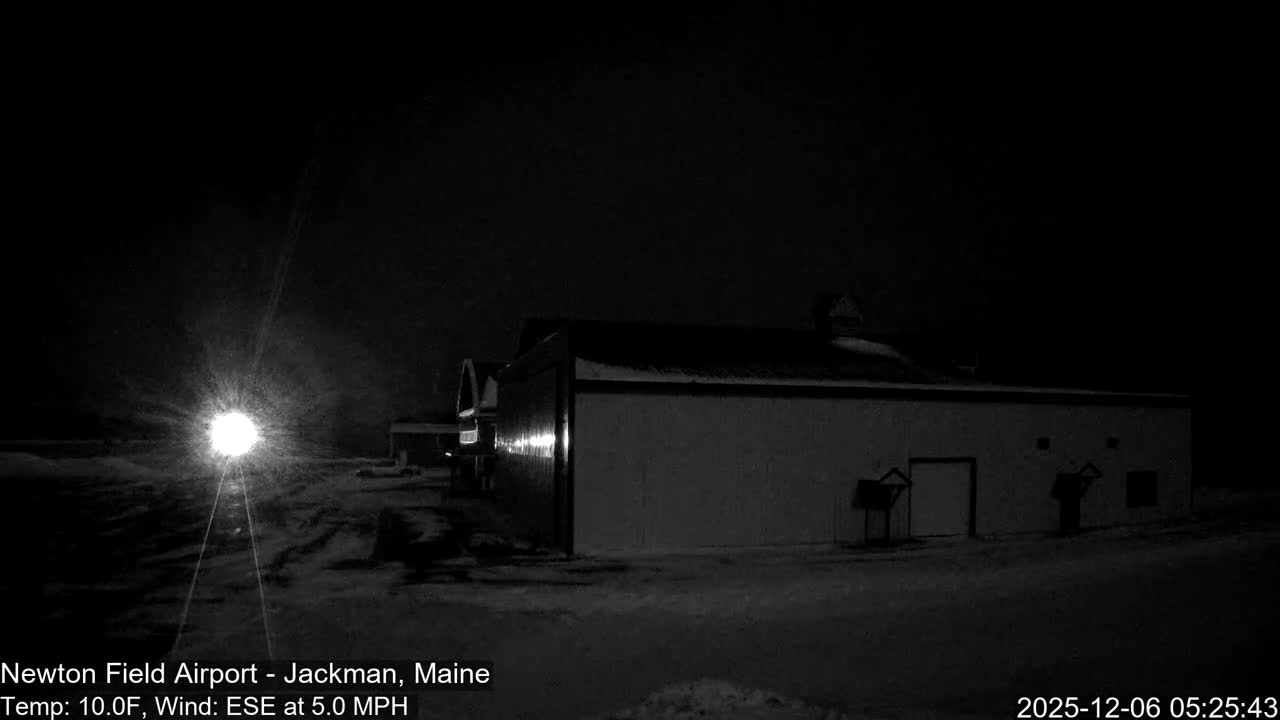 Jackman, Newton Field Airport towards East Live Cam 59B - Jackman, Somerset, Maine, USA