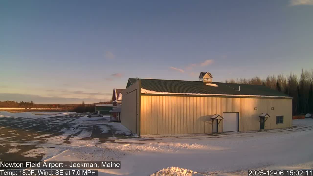 Jackman, Newton Field Airport towards East Live Cam 59B - Jackman, Somerset, Maine, USA