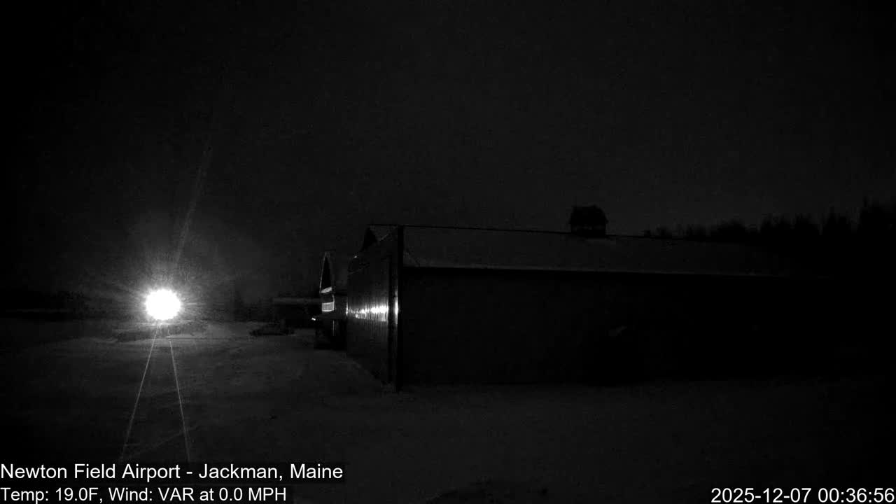 Jackman, Newton Field Airport towards East Live Cam 59B - Jackman, Somerset, Maine, USA