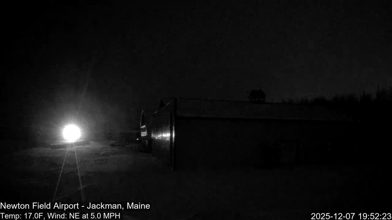 Jackman, Newton Field Airport towards East Live Cam 59B - Jackman, Somerset, Maine, USA