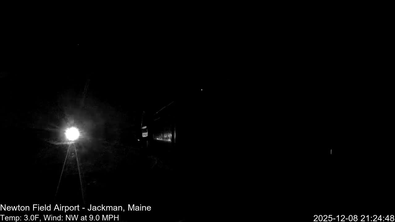 Jackman, Newton Field Airport towards East Live Cam 59B - Jackman, Somerset, Maine, USA