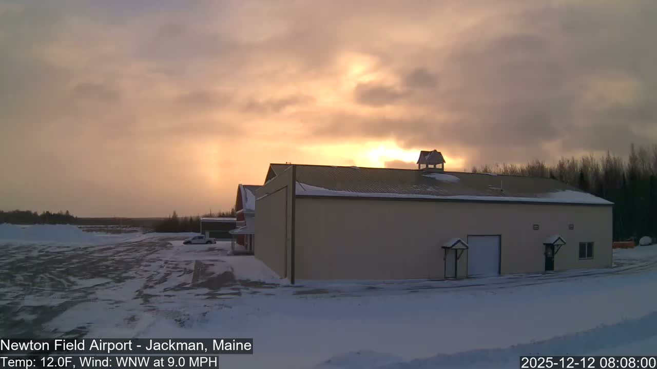 Jackman, Newton Field Airport towards East Live Cam 59B - Jackman, Somerset, Maine, USA