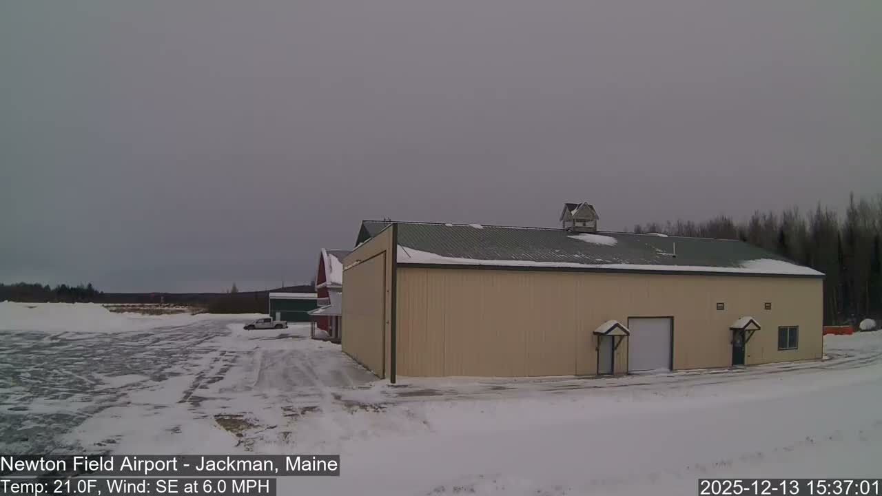 Jackman, Newton Field Airport towards East Live Cam 59B - Jackman, Somerset, Maine, USA