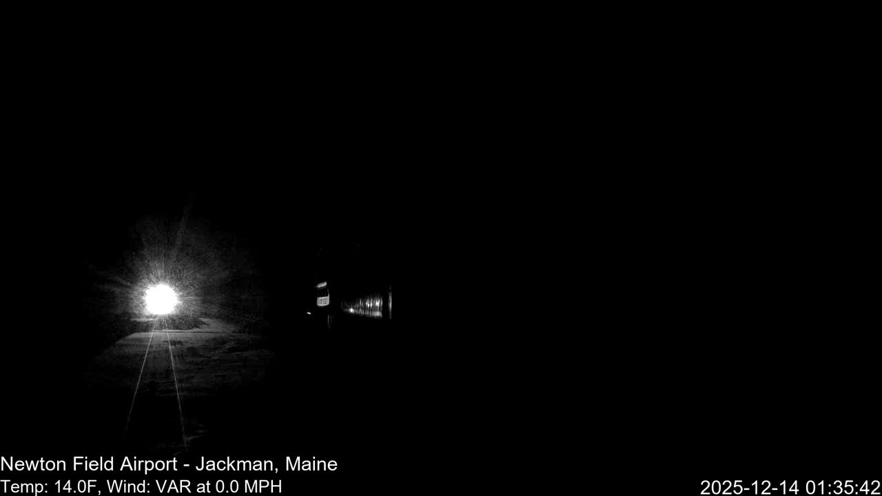 Jackman, Newton Field Airport towards East Live Cam 59B - Jackman, Somerset, Maine, USA