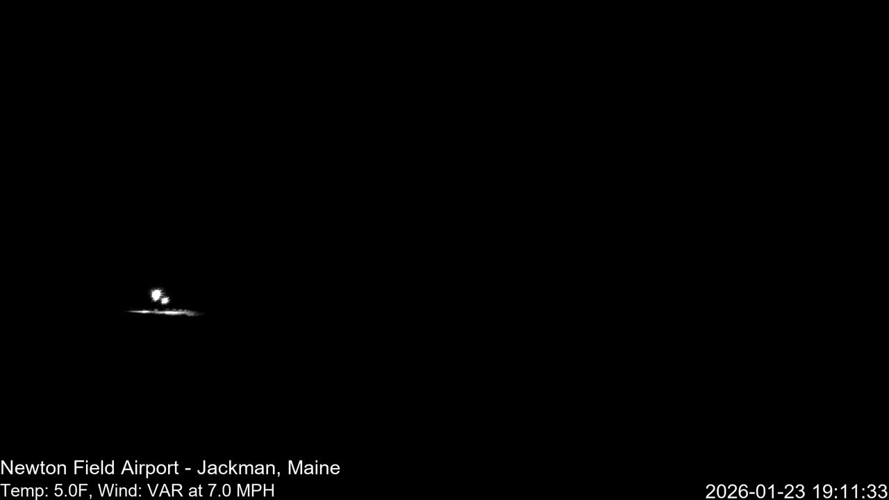 Jackman, Newton Field Airport towards East Live Cam 59B - Jackman, Somerset, Maine, USA
