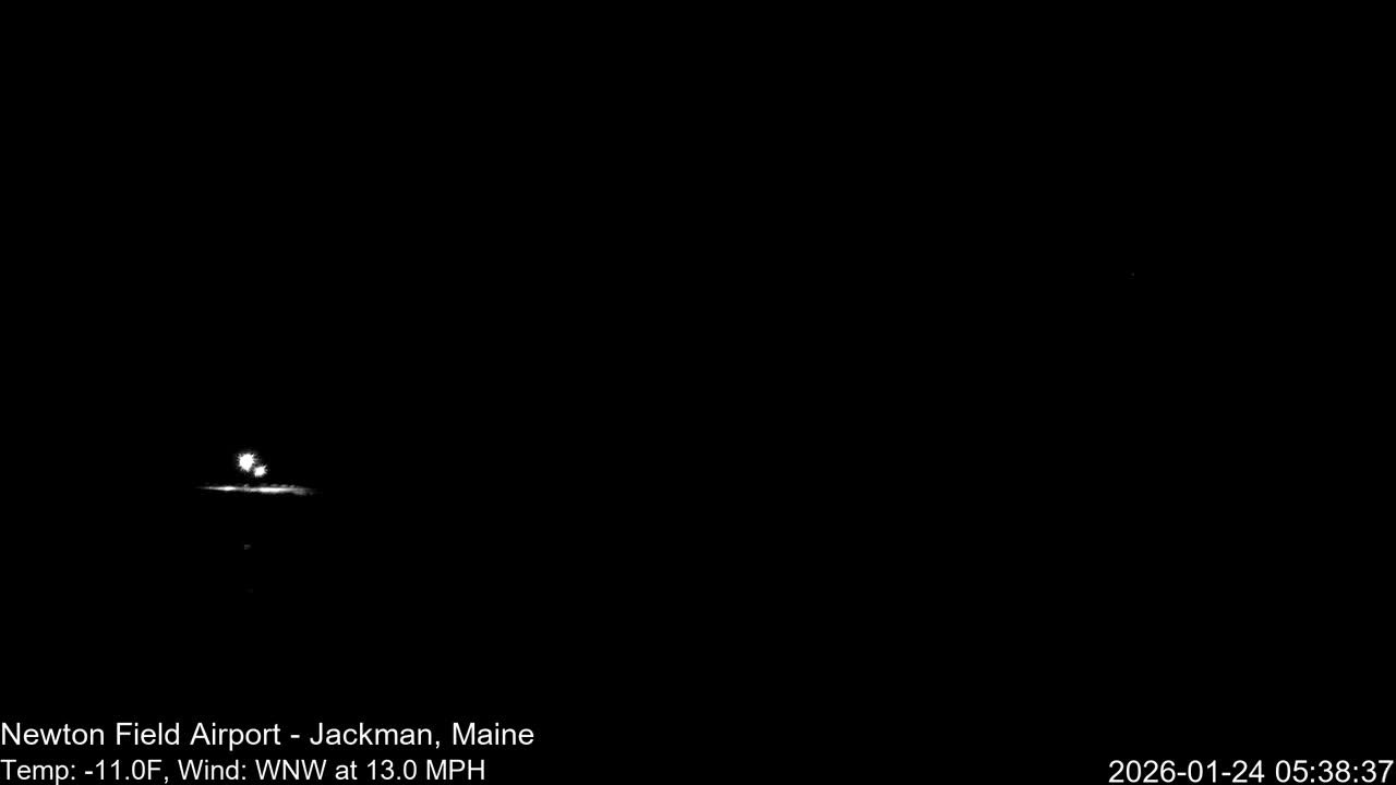 Jackman, Newton Field Airport towards East Live Cam 59B - Jackman, Somerset, Maine, USA