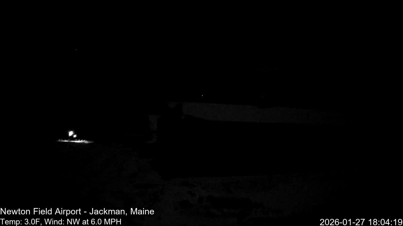Jackman, Newton Field Airport towards East Live Cam 59B - Jackman, Somerset, Maine, USA