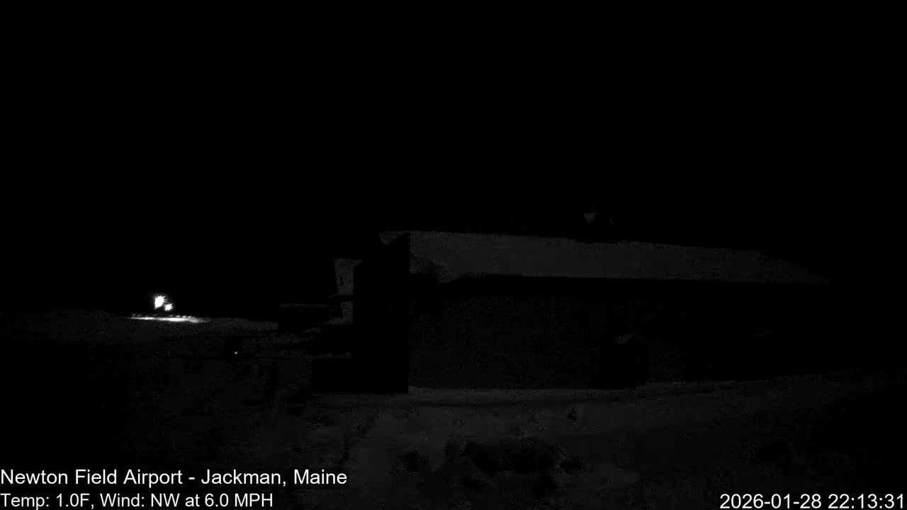 Jackman, Newton Field Airport towards East Live Cam 59B - Jackman, Somerset, Maine, USA