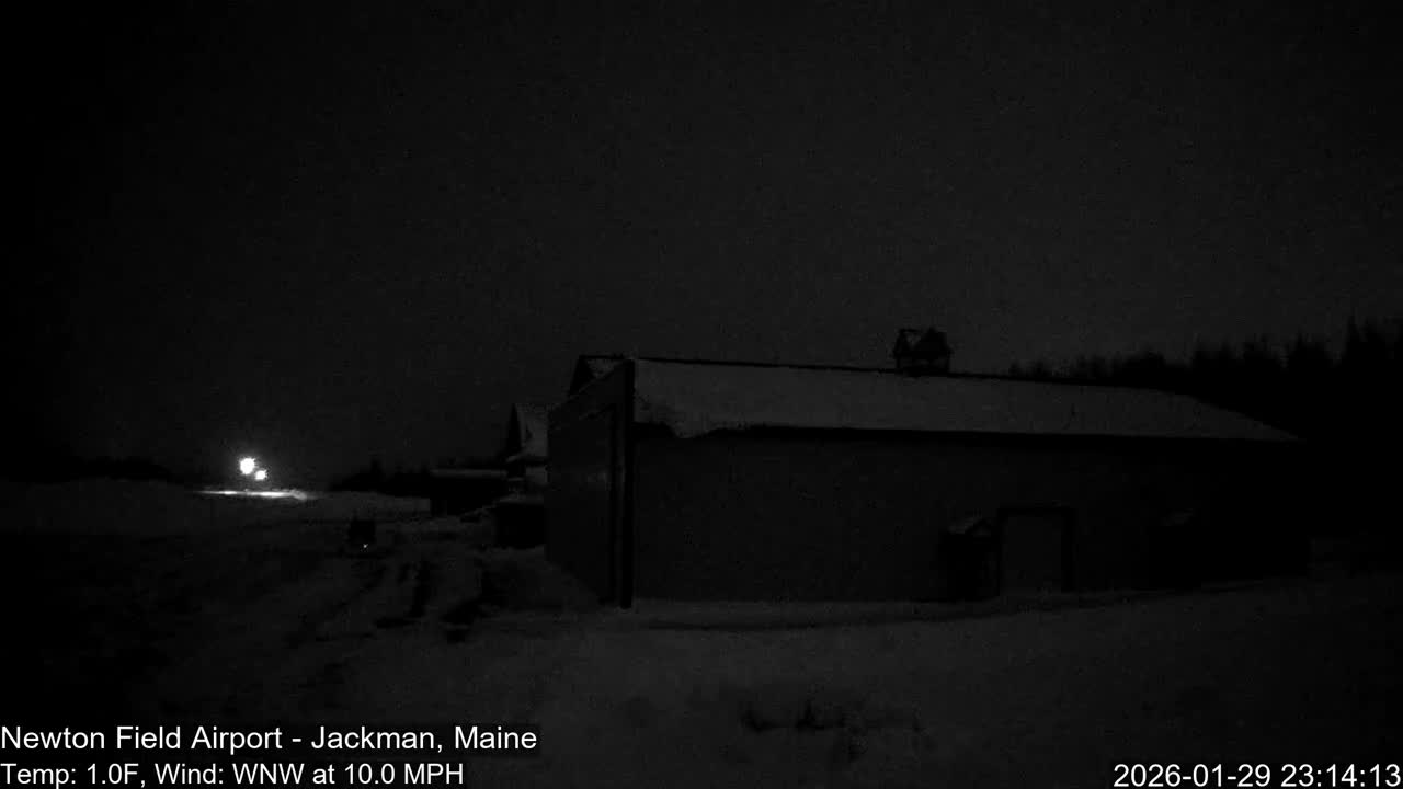 Jackman, Newton Field Airport towards East Live Cam 59B - Jackman, Somerset, Maine, USA