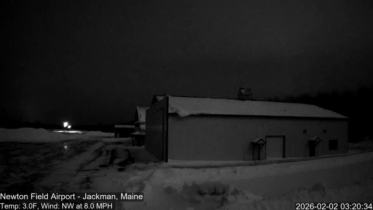 Jackman, Newton Field Airport towards East Live Cam 59B - Jackman, Somerset, Maine, USA