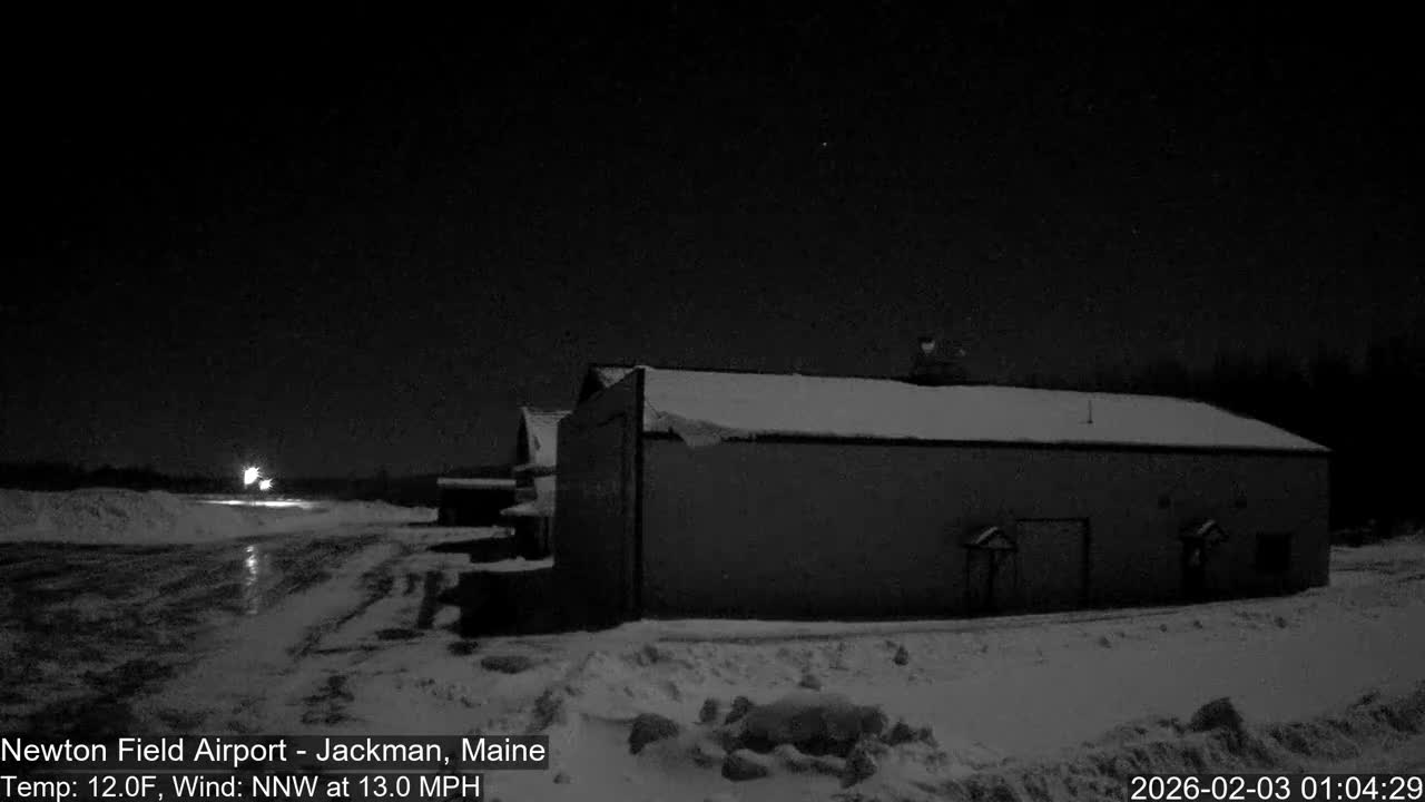 Jackman, Newton Field Airport towards East Live Cam 59B - Jackman, Somerset, Maine, USA