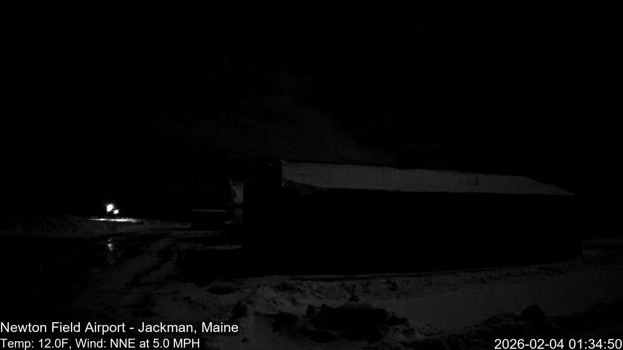 Jackman, Newton Field Airport towards East Live Cam 59B - Jackman, Somerset, Maine, USA