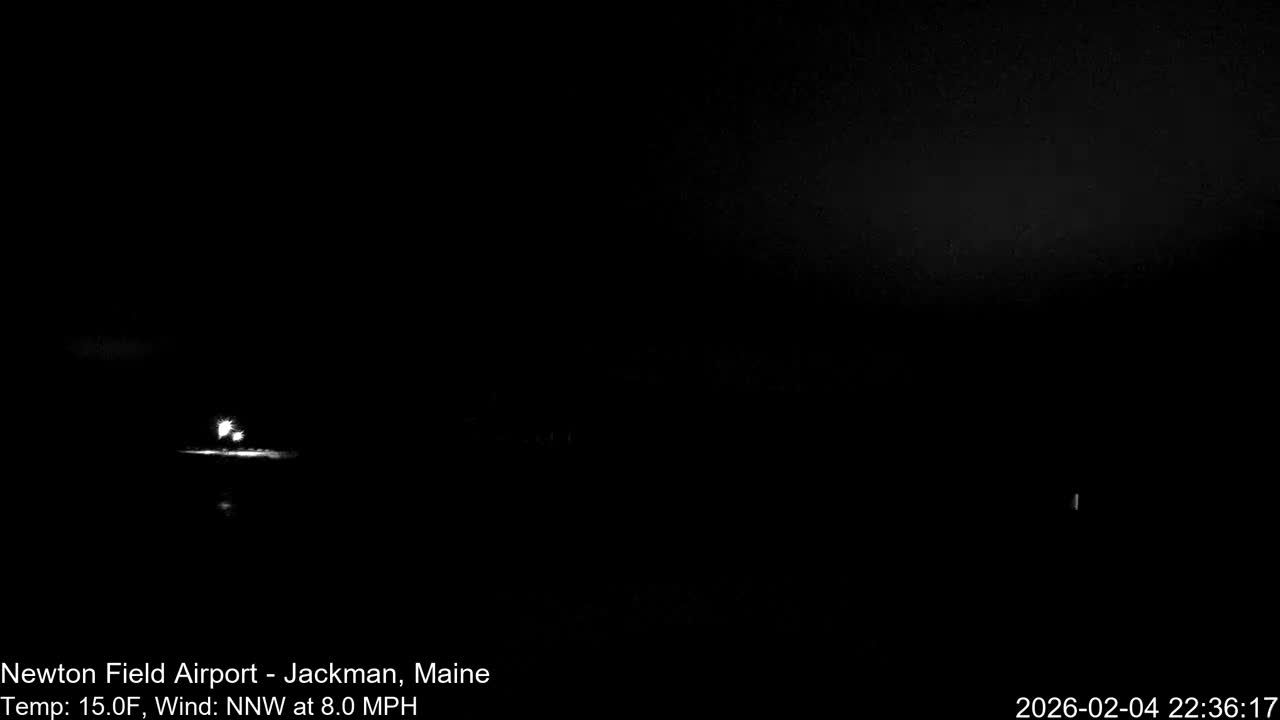 Jackman, Newton Field Airport towards East Live Cam 59B - Jackman, Somerset, Maine, USA