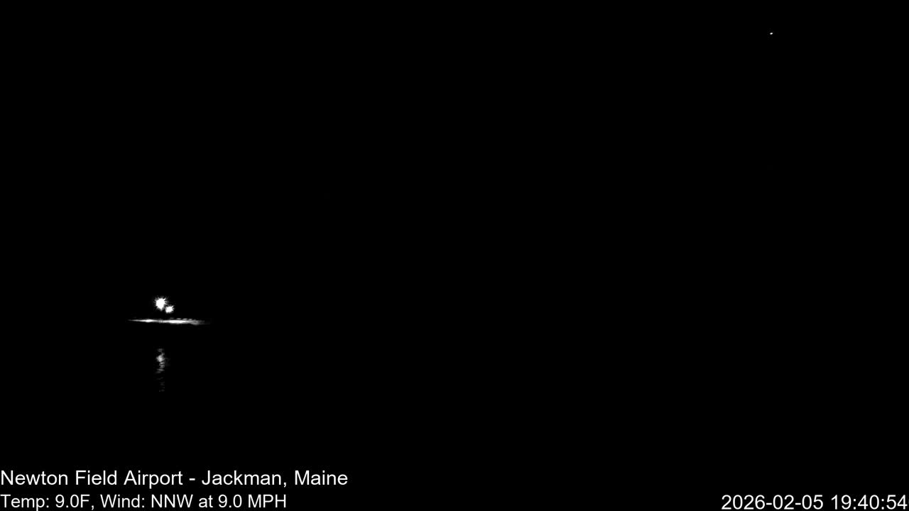 Jackman, Newton Field Airport towards East Live Cam 59B - Jackman, Somerset, Maine, USA