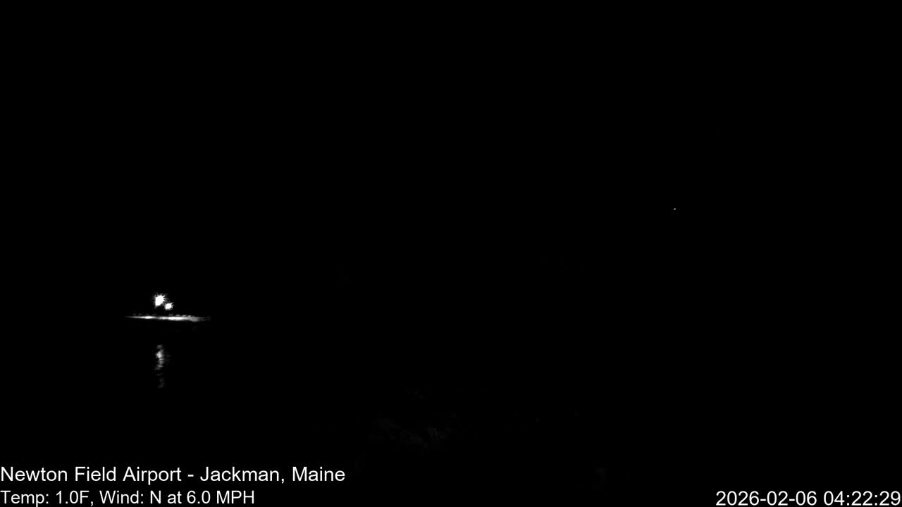 Jackman, Newton Field Airport towards East Live Cam 59B - Jackman, Somerset, Maine, USA