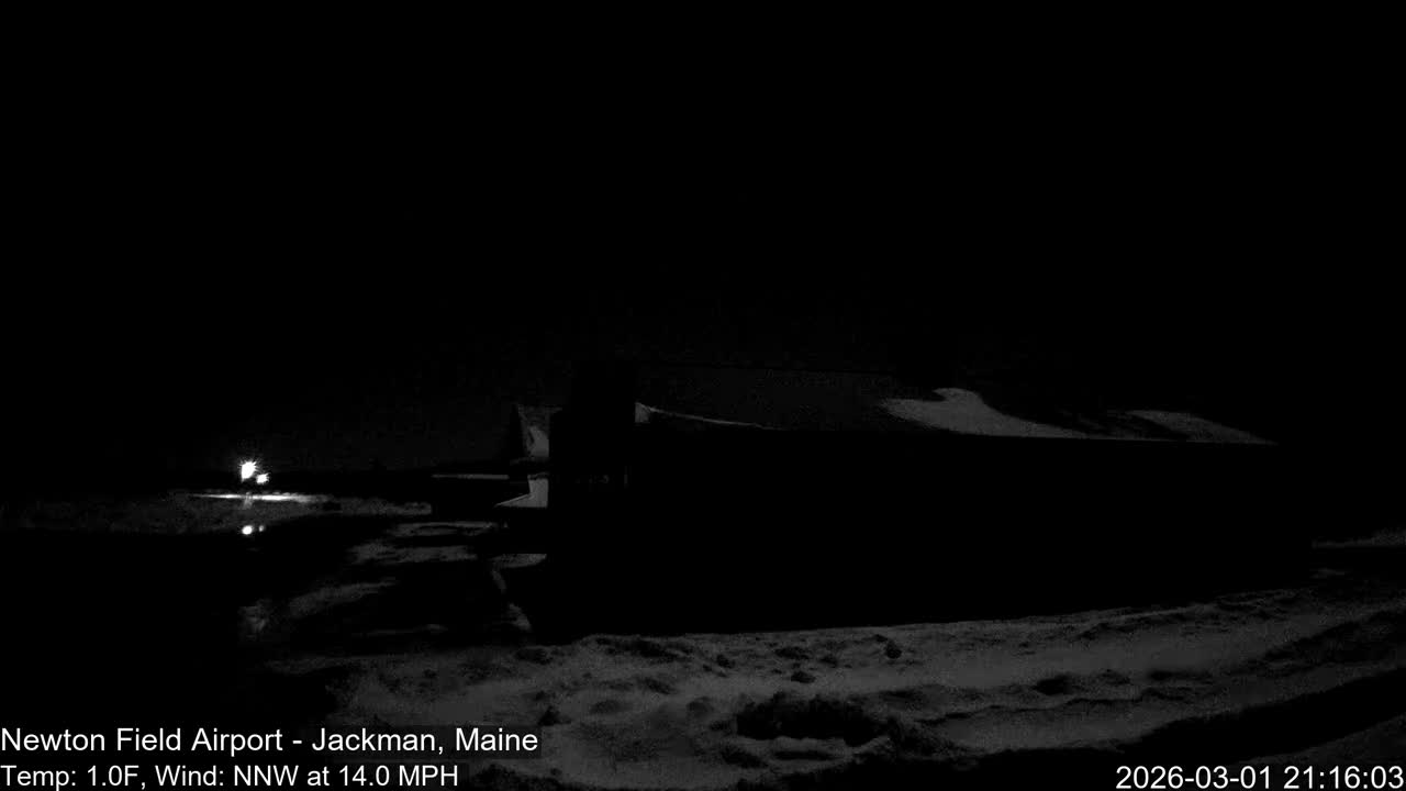Jackman, Newton Field Airport towards East Live Cam 59B - Jackman, Somerset, Maine, USA