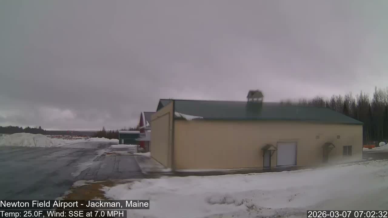 Jackman, Newton Field Airport towards East Live Cam 59B - Jackman, Somerset, Maine, USA