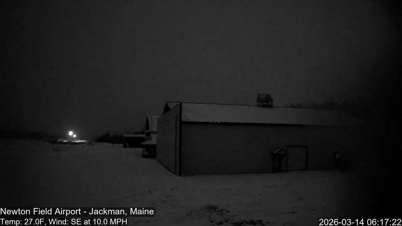 Jackman, Newton Field Airport towards East Live Cam 59B - Jackman, Somerset, Maine, USA