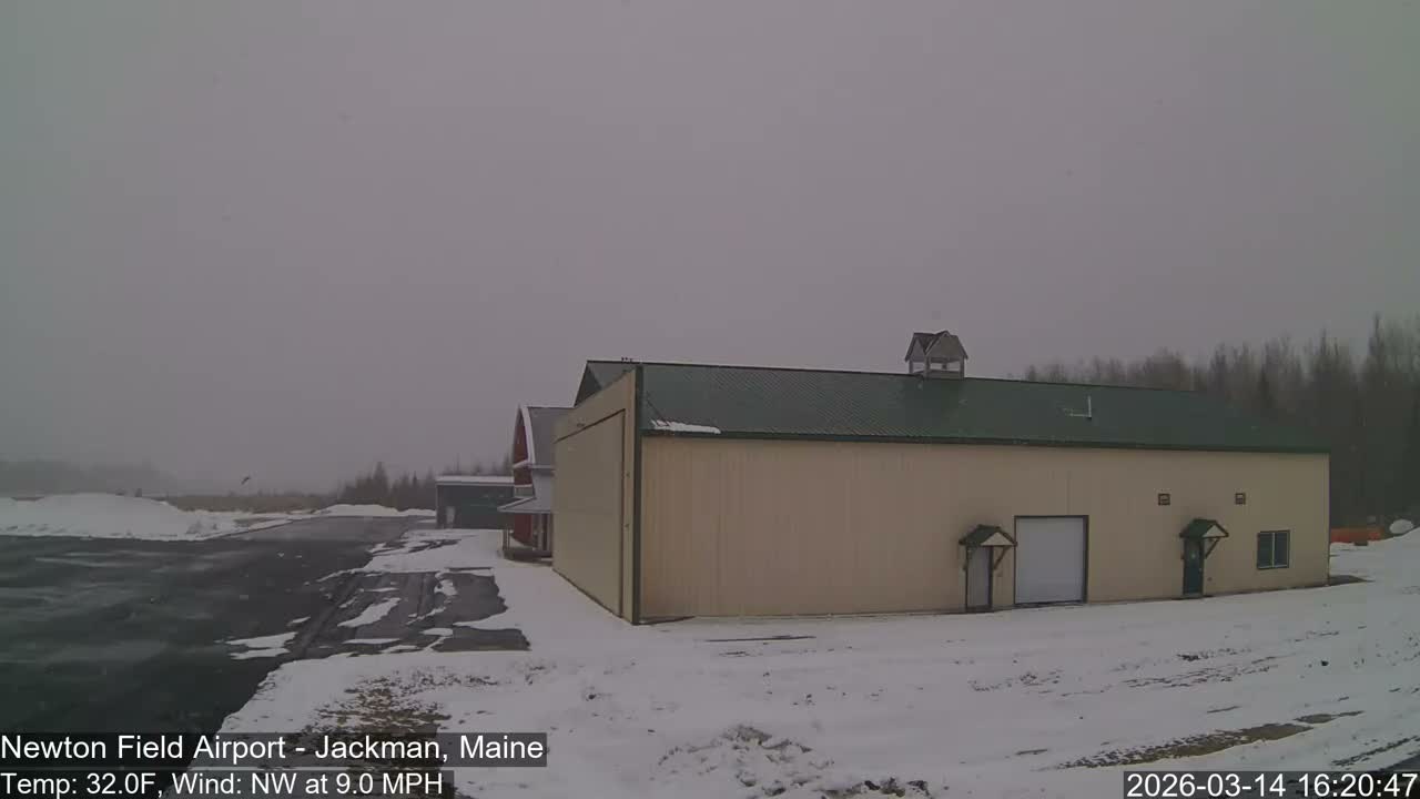 Jackman, Newton Field Airport towards East Live Cam 59B - Jackman, Somerset, Maine, USA