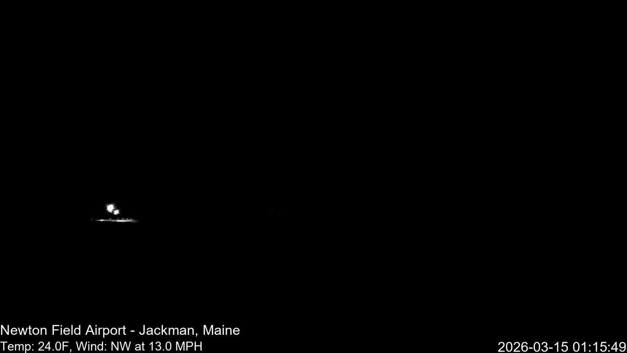 Jackman, Newton Field Airport towards East Live Cam 59B - Jackman, Somerset, Maine, USA