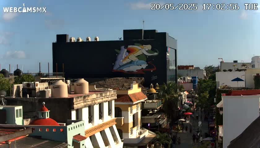 Playa del Carmen Avenue Quinta Avenida Live Cam - Solidaridad, Quintana Roo, Mexico
