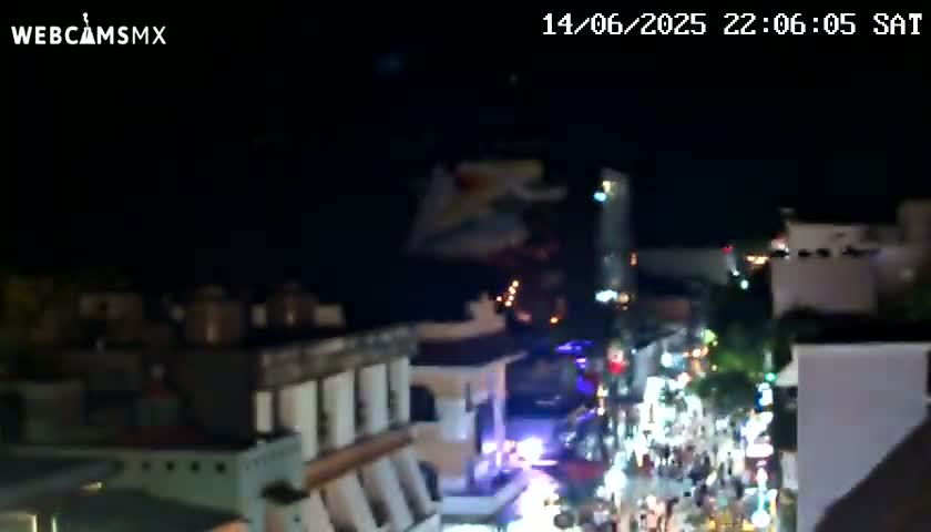 Playa del Carmen Avenue Quinta Avenida Live Cam - Solidaridad, Quintana Roo, Mexico