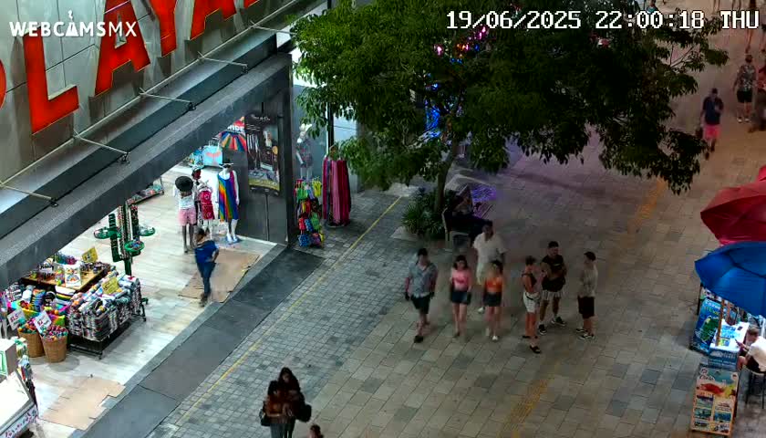 Playa del Carmen Avenue Quinta Avenida Live Cam - Solidaridad, Quintana Roo, Mexico