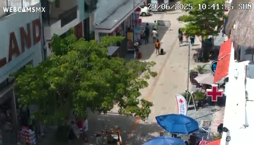Playa del Carmen Avenue Quinta Avenida Live Cam - Solidaridad, Quintana Roo, Mexico