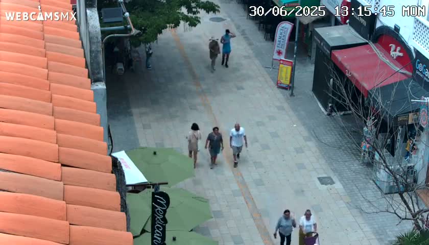 Playa del Carmen Avenue Quinta Avenida Live Cam - Solidaridad, Quintana Roo, Mexico