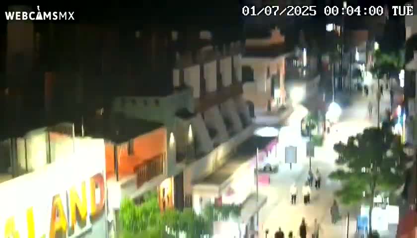 Playa del Carmen Avenue Quinta Avenida Live Cam - Solidaridad, Quintana Roo, Mexico