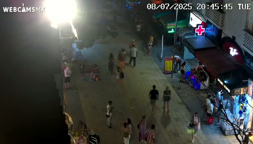 Playa del Carmen Avenue Quinta Avenida Live Cam - Solidaridad, Quintana Roo, Mexico