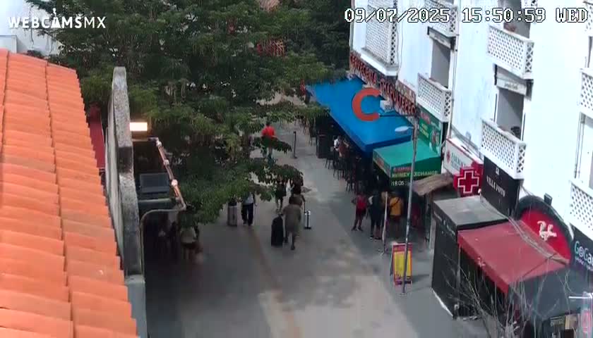 Playa del Carmen Avenue Quinta Avenida Live Cam - Solidaridad, Quintana Roo, Mexico