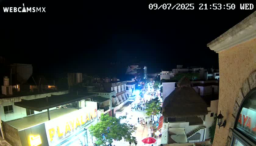Playa del Carmen Avenue Quinta Avenida Live Cam - Solidaridad, Quintana Roo, Mexico