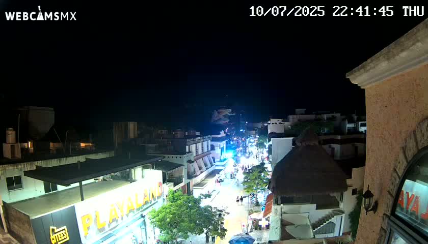 Playa del Carmen Avenue Quinta Avenida Live Cam - Solidaridad, Quintana Roo, Mexico